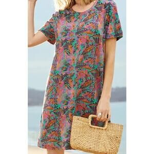 Peruvian Connection Paradisio Cotton Mini T Shirt Dress